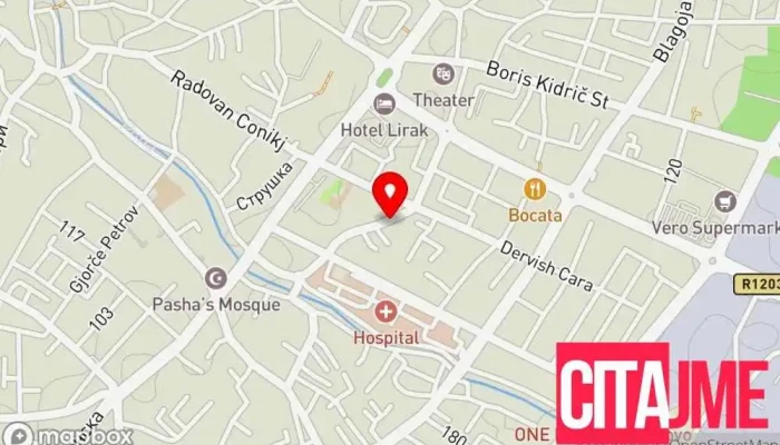 мапа на Sera idriz Аптека во Тетово
