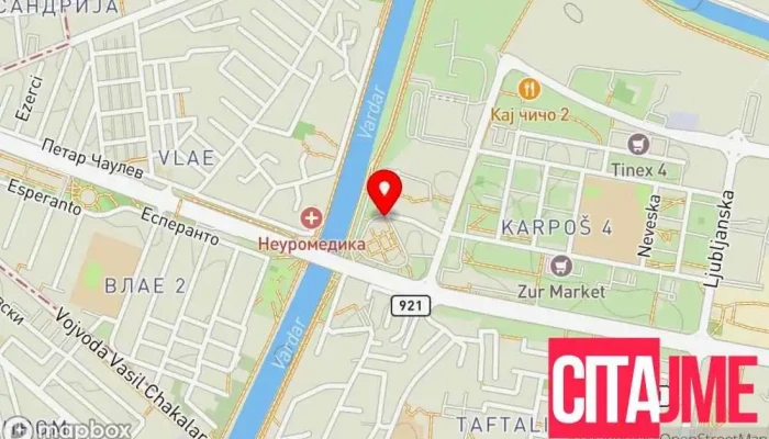 Servis Gagi Skopje Airsun мапа - Скопје