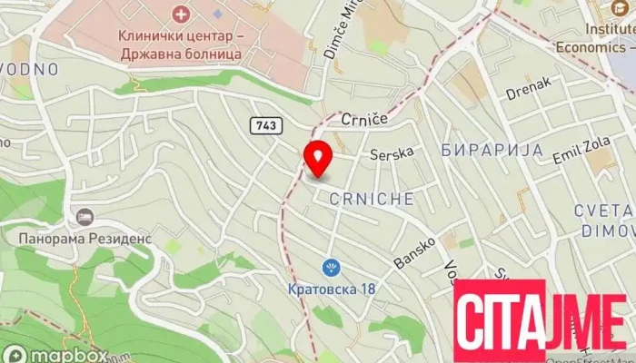 Servis Termo King мапа - Скопје