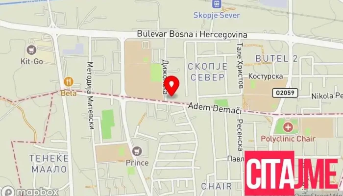 Servis Za Bela Tekhnika Balsha мапа - Скопје