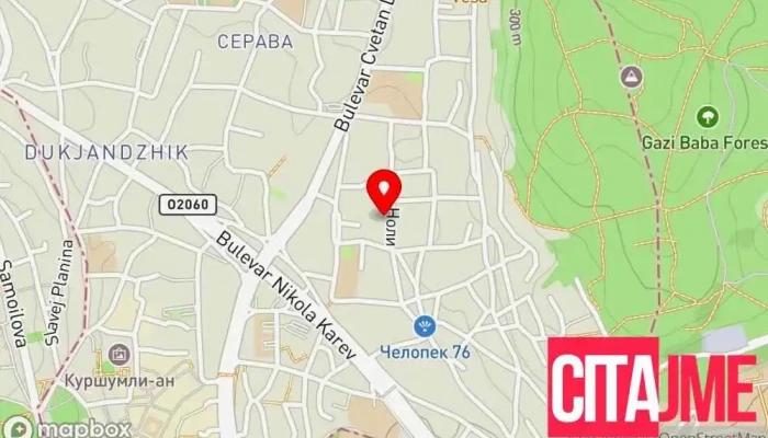 Servis мапа - Скопје