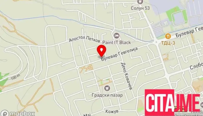 Setec Gevgelija -  мапа - Гевгелија