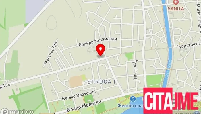 Setek Struga мапа - Струга