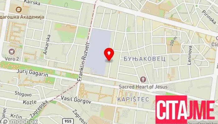 мапа на Сигма Дент Стоматолог во Скопје