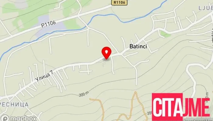 Skopje Batintsi мапа - Батинци