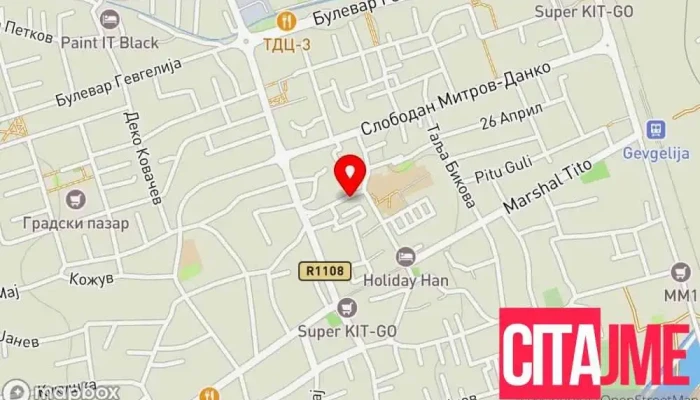Slep Sluzba City Auto Gevgelija -  мапа - Гевгелија