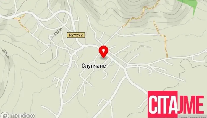 мапа на Слупчане  во Слупчане