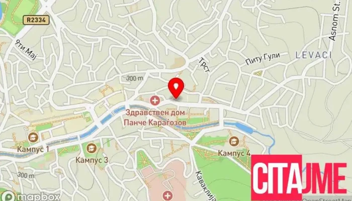 Sn Servis Shtip мапа - Штип