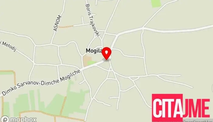 мапа на Собрание на Општина Могила Канцеларија на општинската администрација во Mogila