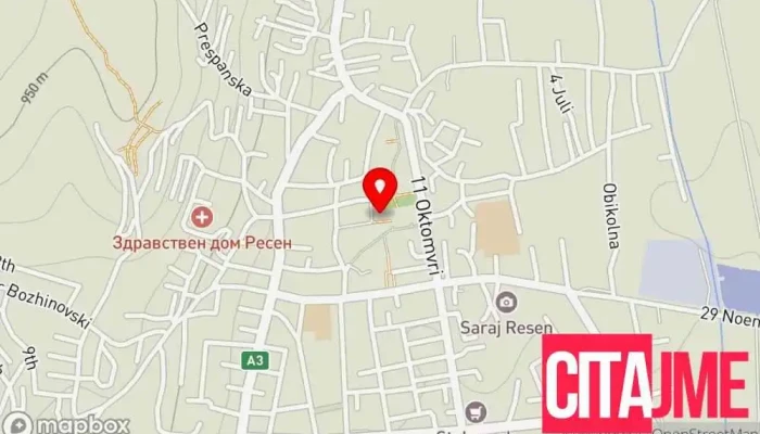 мапа на Собрание на Општина Ресен Градско собрание во Ресен