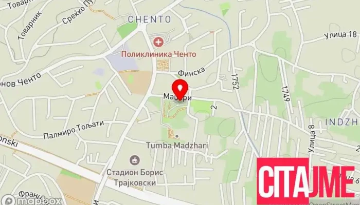 Sos Detsko Selo Skopje мапа - Скопје