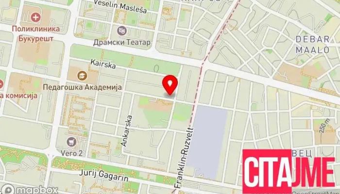 мапа на Стоматолошка ординација Дентал Крафт Заботехничка лабораторија, Стоматолог во Скопје