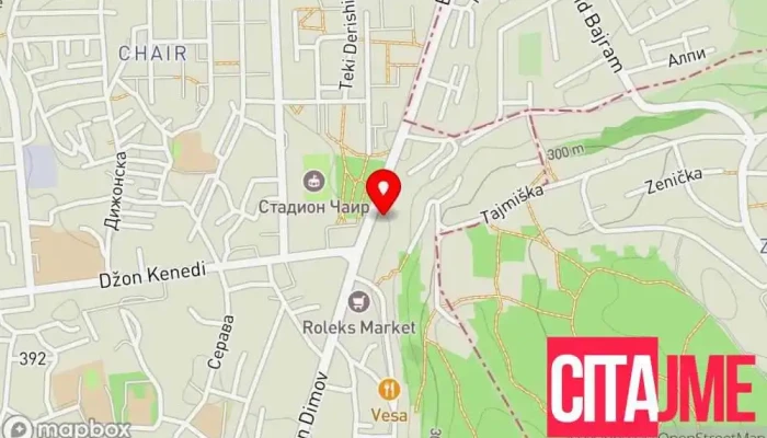 мапа на Стоматолошка ординација „Окса Премиум“ Стоматолог во Скопје