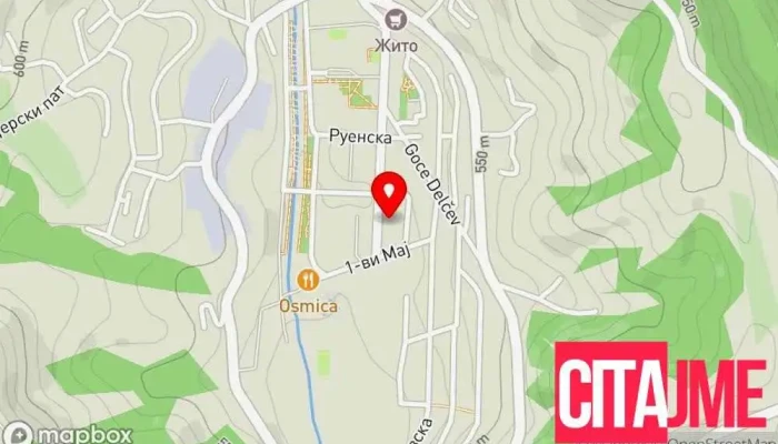 мапа на Stomatoloska ordinacija Demetra Dent Стоматолог во Makedonska Kamenitsa