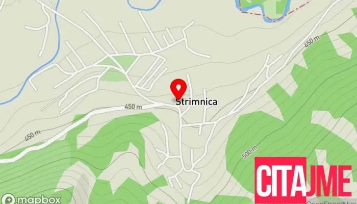 мапа на Стримница  во Стримница