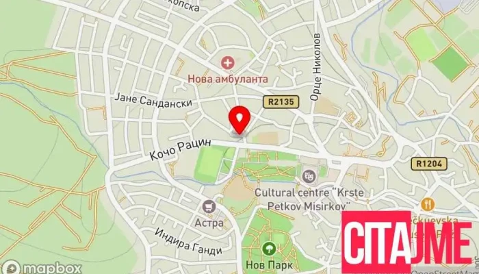 мапа на Свети Николе  во Свети Николе
