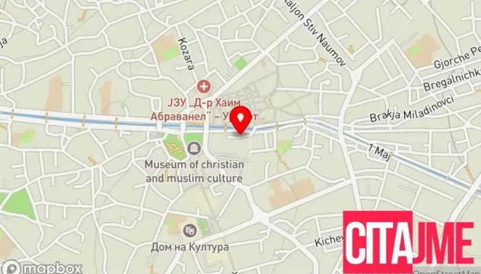мапа на Тошеви Клуч Сервис Служба за умножување клучеви, Бравар во Битола