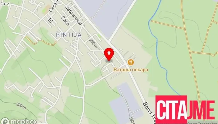 Trafo Vod Dooel Skopje мапа - Скопје