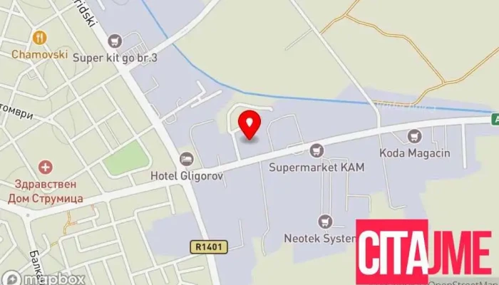 Ts Strumitsa 1 Evn Elektrichni Trafostanitsi мапа - Струмица