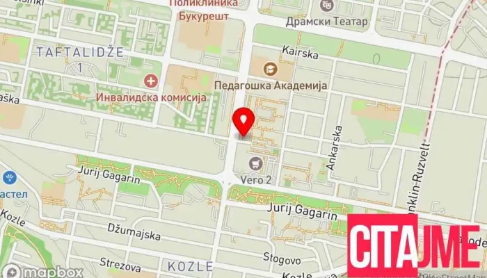 Tsentar Za Klimatski Promeni мапа - Скопје