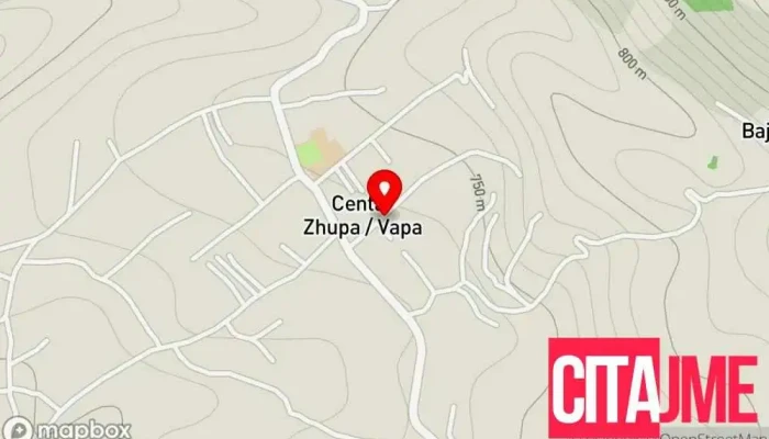 мапа на Центар Жупа  во Центар Жупа