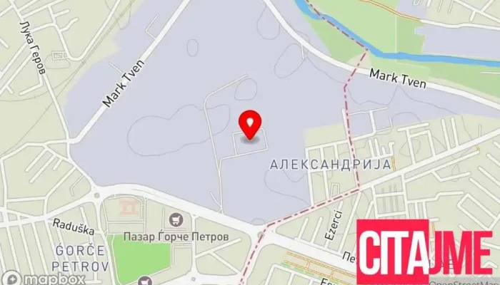 Tsentro Union Favorit Elektroniks мапа - Скопје