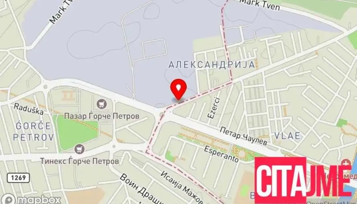 мапа на Цилердо (железарија и алати) Продавница за хардвер во Скопје