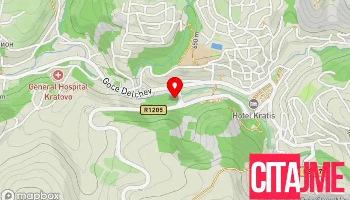 мапа на Црква Св. Ѓорѓи Кратовски Православна црква во Кратово