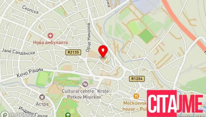 мапа на Црква Св. Никола Православна црква во Свети Николе