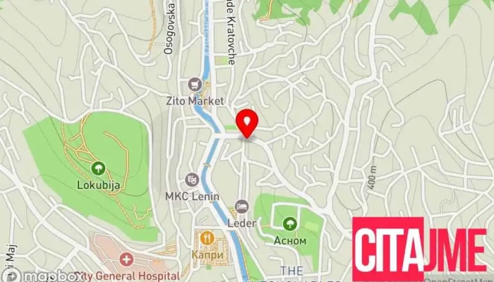 Tsrven Krst Na Republika Severna Makedonija   Opshtinska Organizatsija Kochani мапа - Кочани