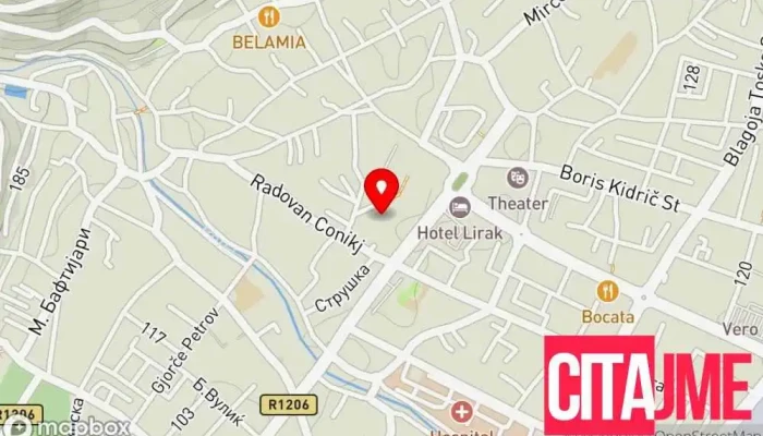 Tv Topestrada Tetovo -  мапа - Тетово