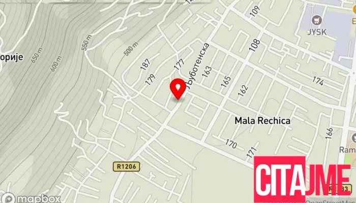 мапа на Vela Farm 2 Аптека во Тетово