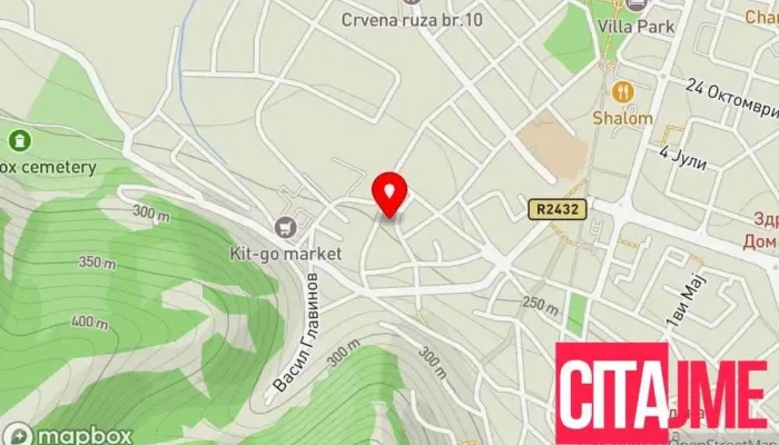 мапа на Венјамин Мачуков34 Скопје Аптека во Струмица