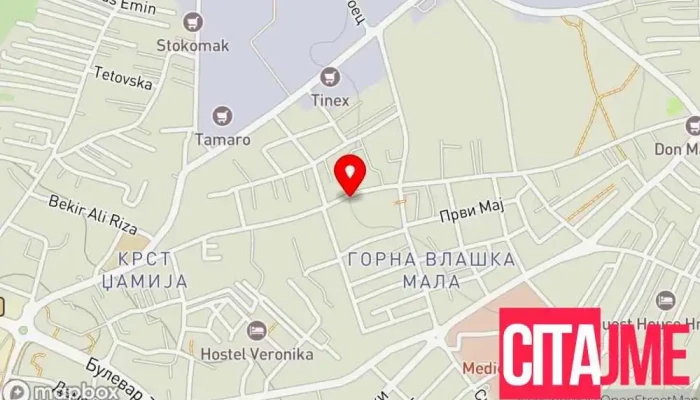мапа на Via Post Пошта во Охрид