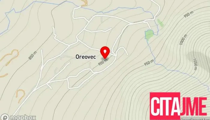 Vikendichkata Na Davor мапа - Oreovec