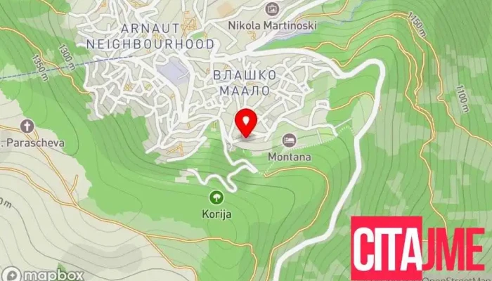 Vila Gora мапа - Крушево