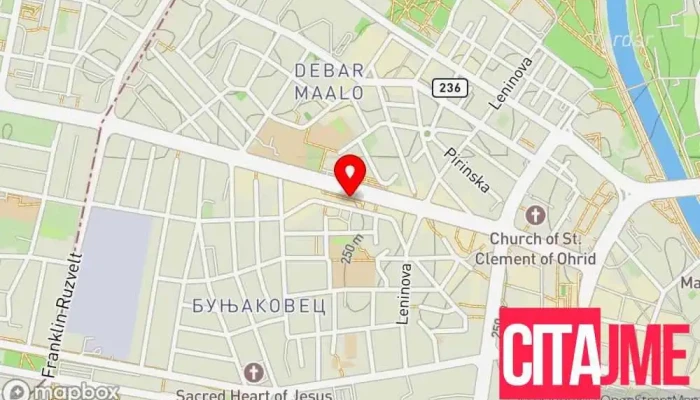 мапа на Виола - Буњаковец Аптека во Скопје