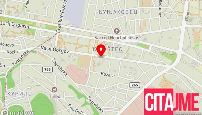 мапа на Виола Капиштец Аптека во Скопје