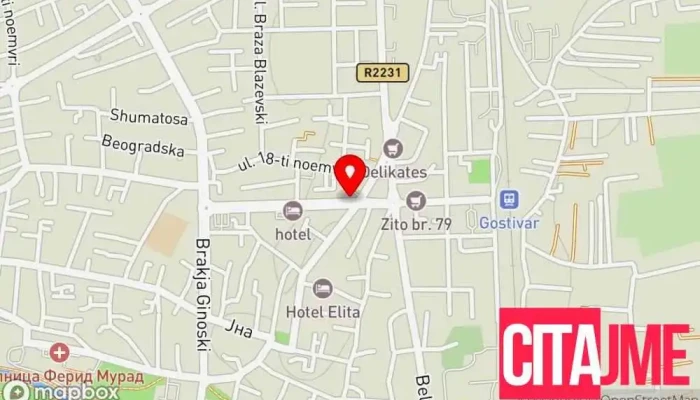 Vita Dental -  мапа - Гостивар