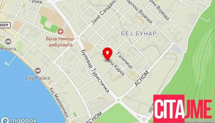 мапа на WebOhrid Медиумска компанија во Ohrid