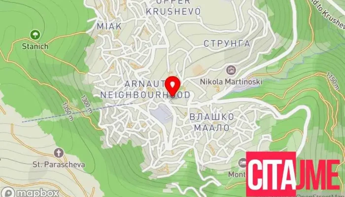 When In Krusevo -  мапа - Крушево