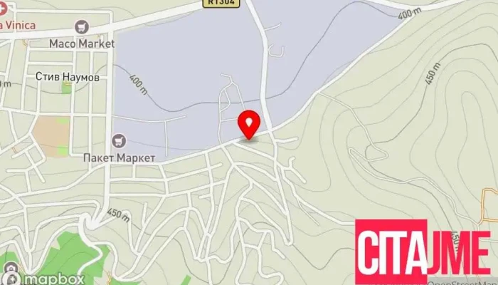 мапа на Заки церади Компанија во Виница