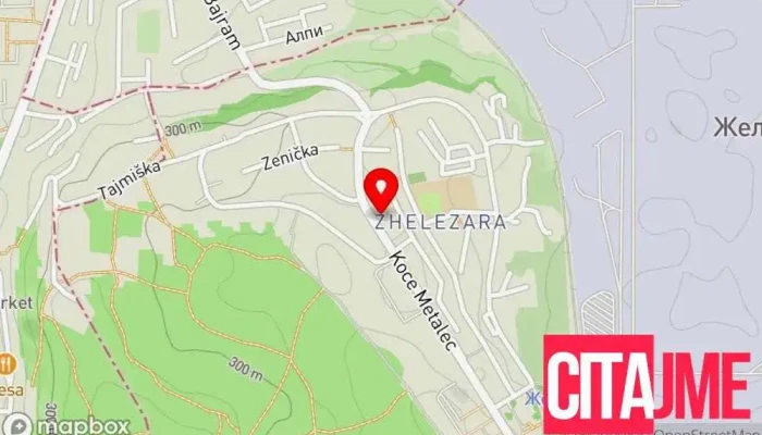 мапа на Zegin - Zelezara / Зегин - Железара Аптека во Скопје