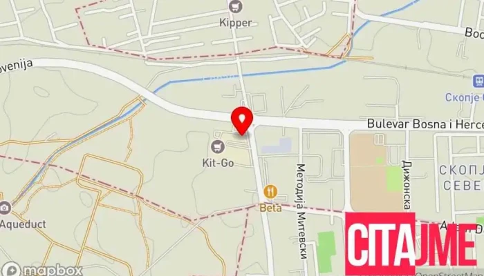 мапа на Zegin Apteka Cair 2 Аптека во Скопје