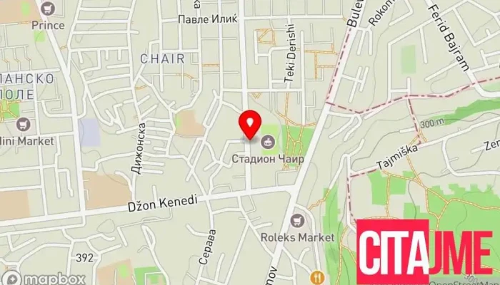 мапа на Zegin Apteka Cair 4 Аптека во Скопје