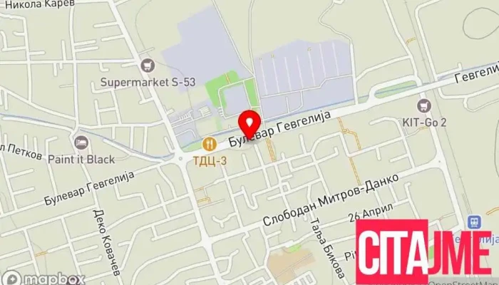 мапа на Zegin Apteka Gevgelija 2 Аптека во Гевгелија