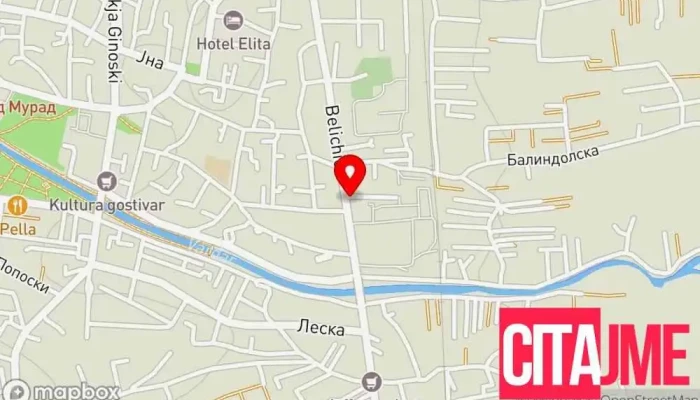 мапа на Zegin Apteka Gostivar 2 Аптека во Гостивар