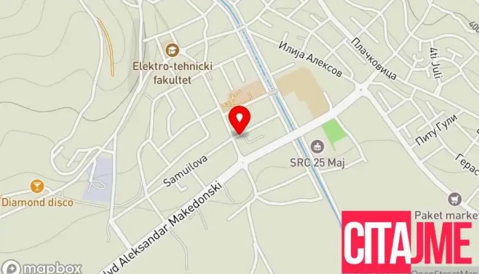 мапа на Zegin Apteka Radovis 2 Аптека во Радовиш