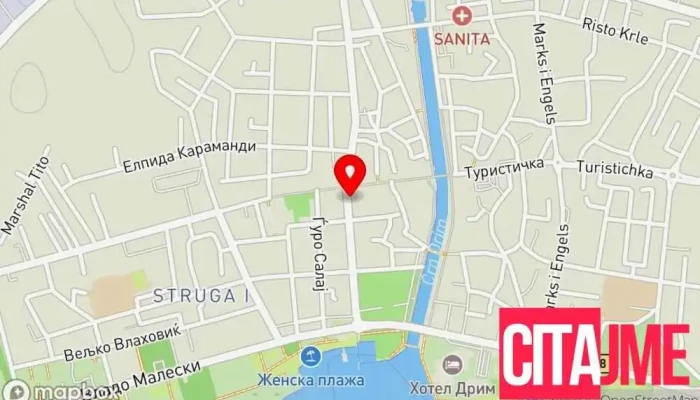 мапа на Zegin Apteka Struga 2 Аптека во Струга