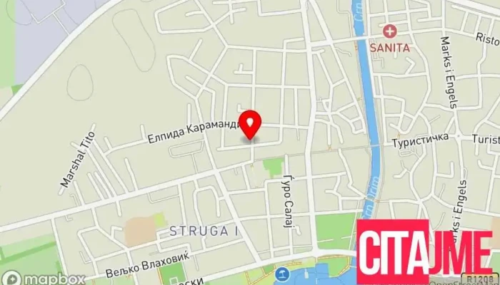 мапа на Zegin Apteka Struga 4 Аптека во Струга